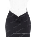 Grace Karin Sexy Black Occident Women's Padded Backless V-Neck Long Mermaid Dress CL008943-1